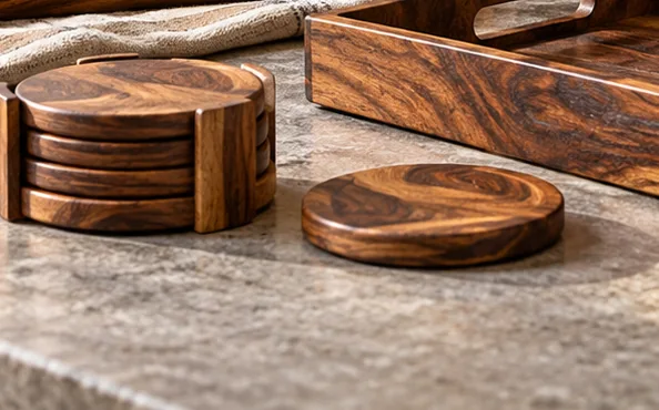 Wooden coasters image